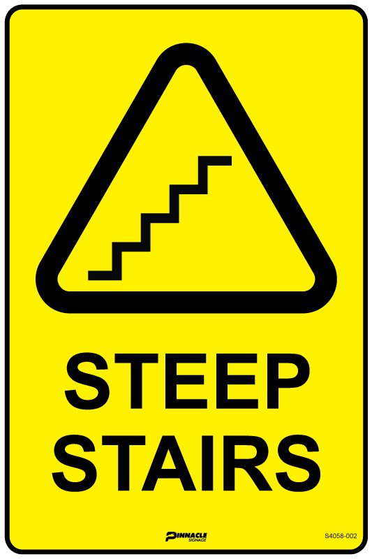 Steep Stairs Sign