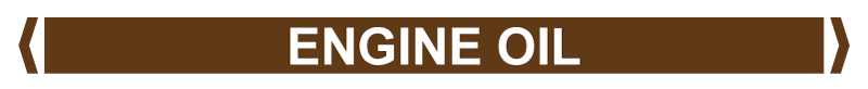 Pipe Markers, , Pack/10 - Engine Oil (Brown)