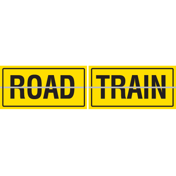 Road Train, , Two Piece Hinged Sign