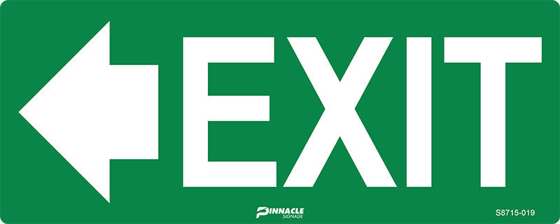 Exit, Left Arrow, Luminous Sign