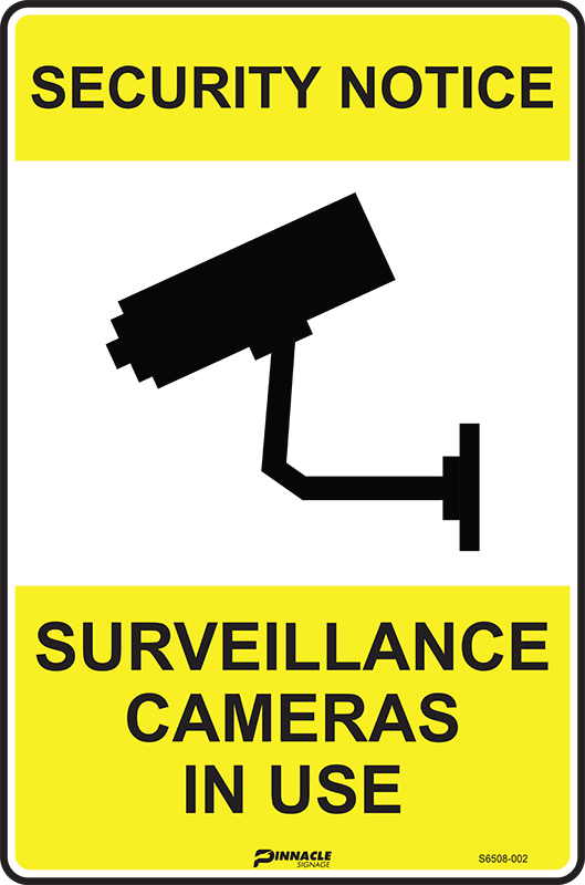 Security Notice Surveillance Cameras In Use Sign