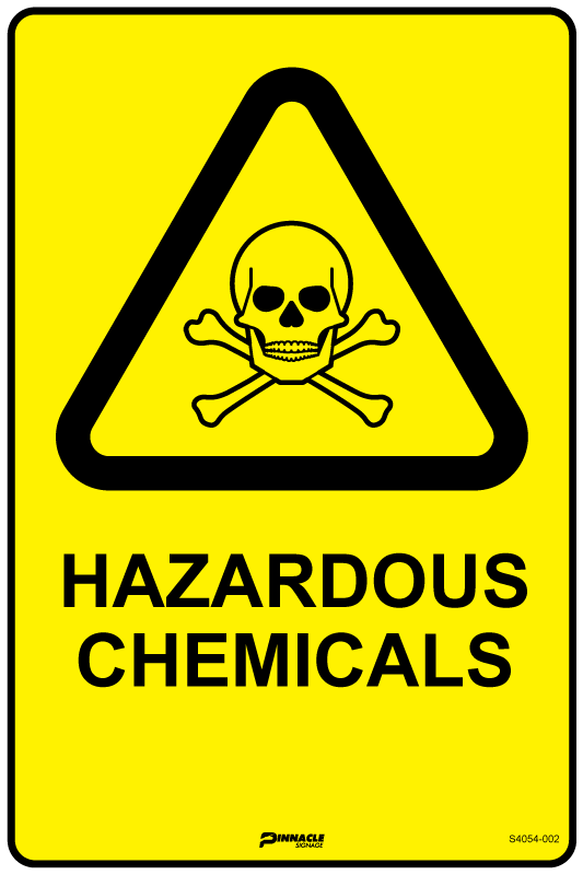 Hazardous Chemicals Sign