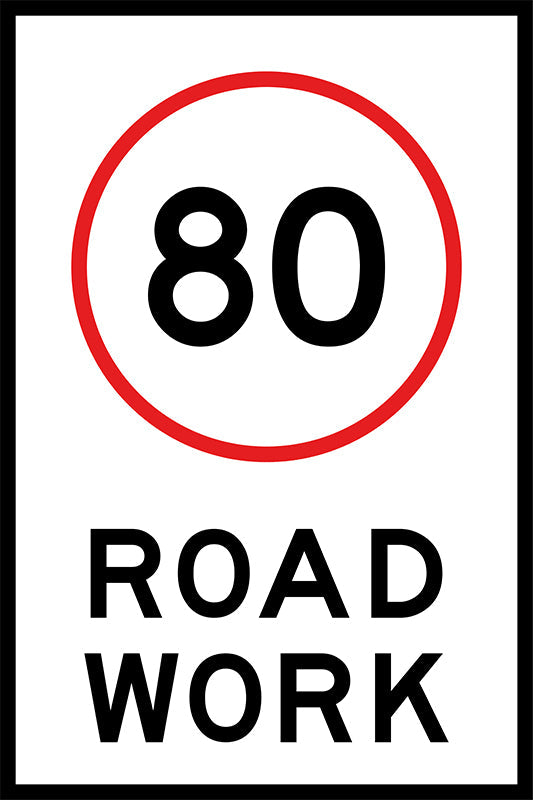 40 Speed Limit (PORTRAIT), Boxed Edge Sign