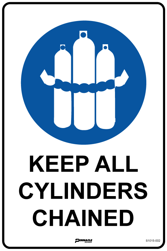 Keep All Cylinders Chained Sign
