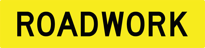 Roadwork, Multi Message Sign
