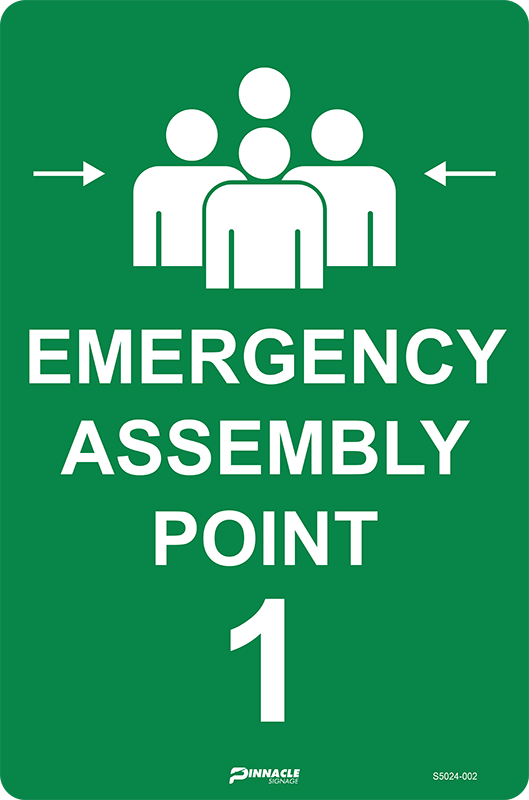 Emergency Assembly Point 1 Sign