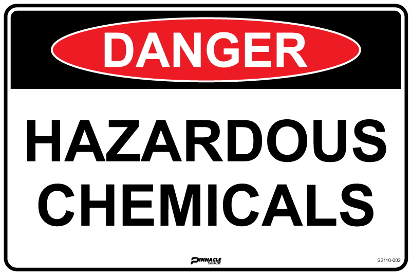 Danger Hazardous Chemicals Sign