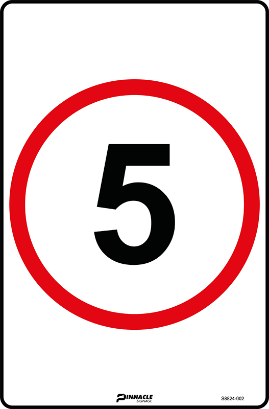 5km/h Roundel Sign