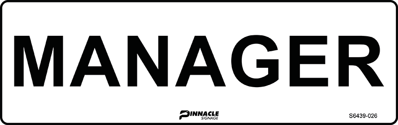 Manager Sign