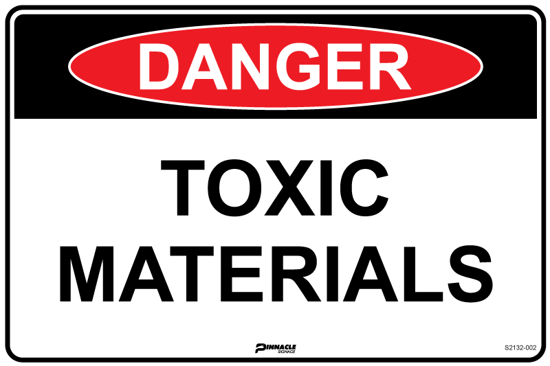 Danger Toxic Materials Sign