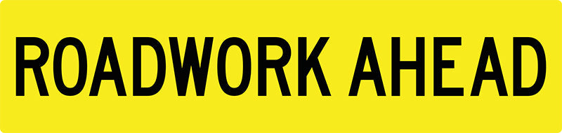 Roadwork Ahead, Multi Message Sign