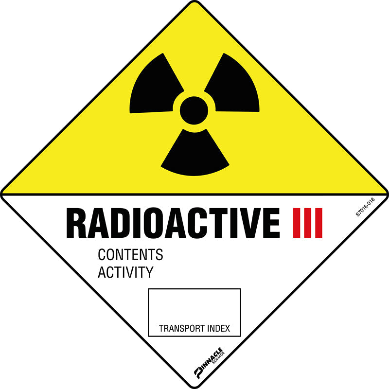 Radioactive 3 Sign