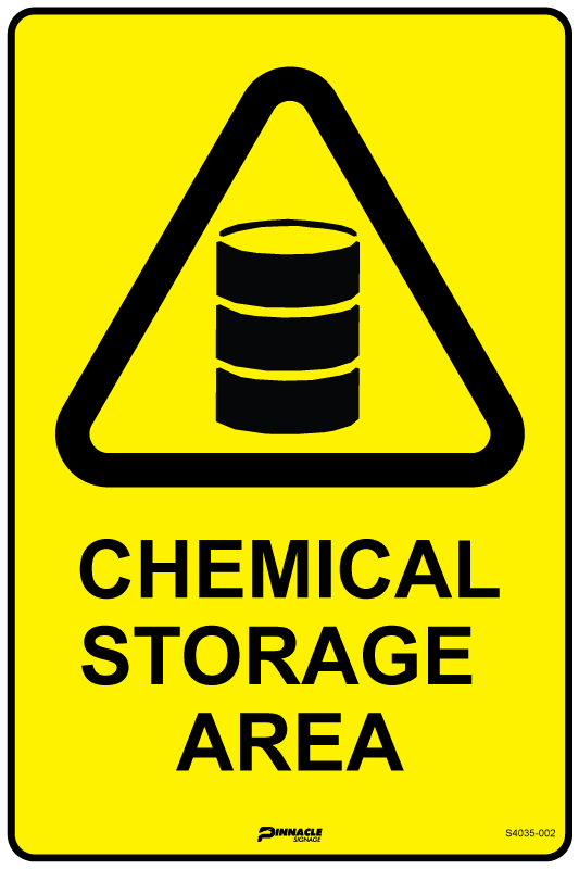 Chemical Storage Area Sign
