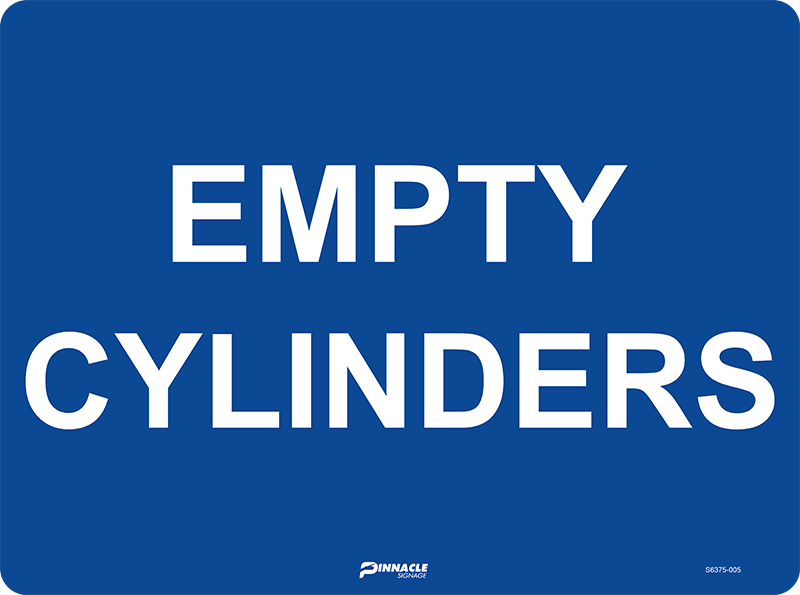 Empty Cylinders Sign