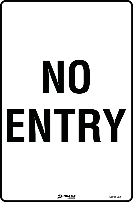 No Entry Sign