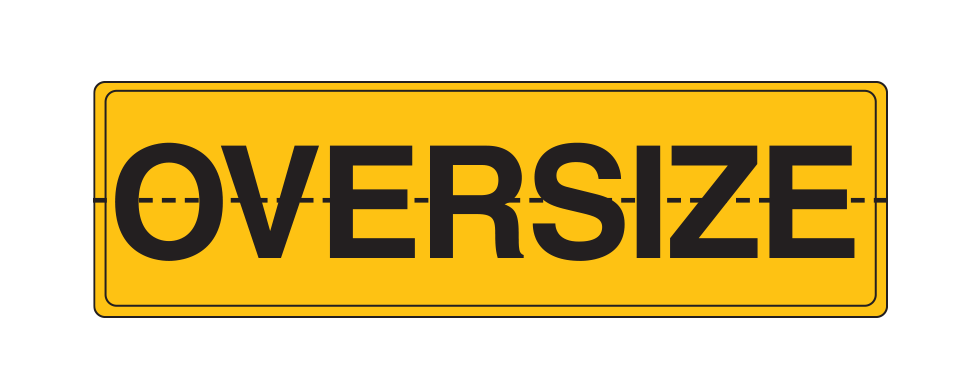 Oversize Sign, , Hinged