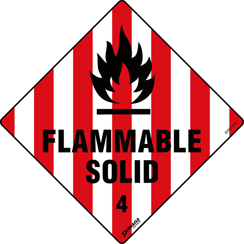 Flammable Solid 4 Sign