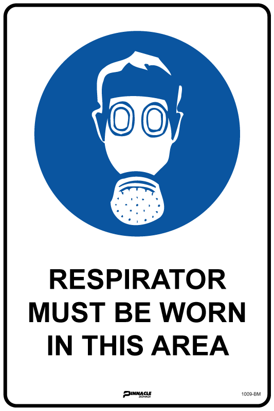 Respirator Must Be Worn In This Area Sign