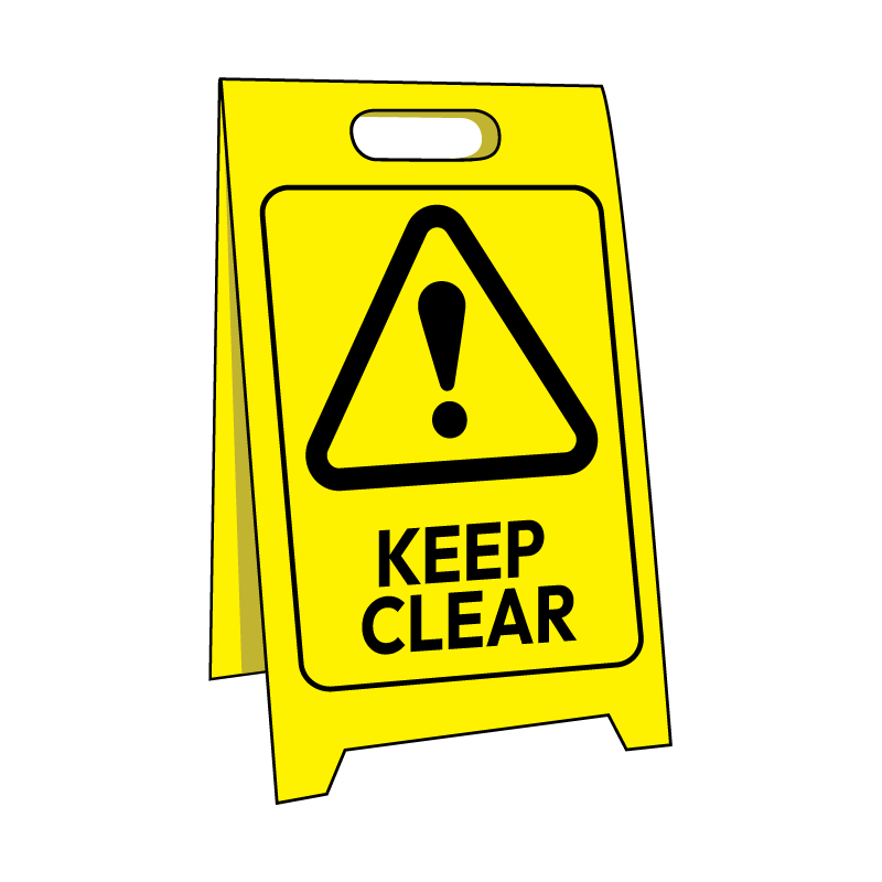 Sign Stand, Keep Clear