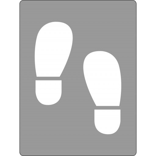 Stencil, Shoe Prints Sign