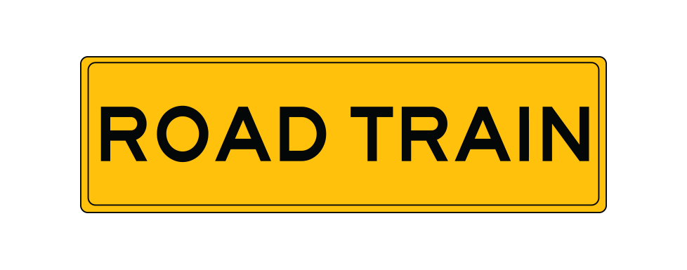 Road Train Sign
