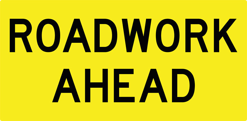 Roadwork Ahead, Multi Message Sign