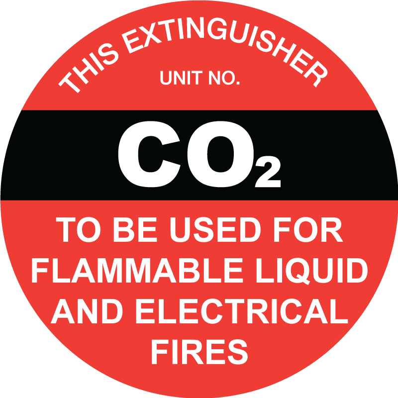 This Extinguisher: CO2, Disc Sign