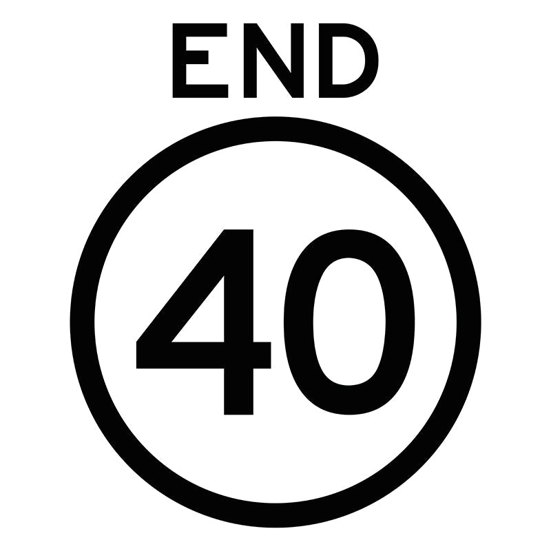End 40km/h, Multi Message Sign
