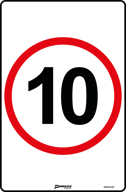 10km/h Roundel Sign