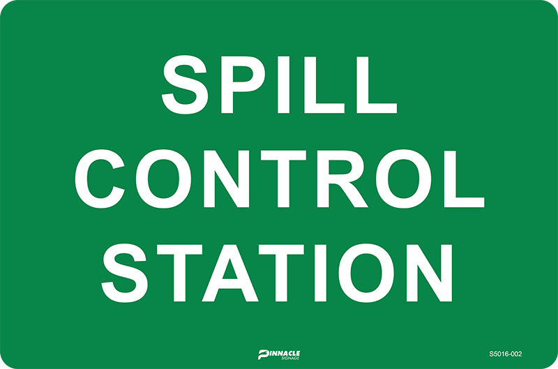 Spill Control Station Sign