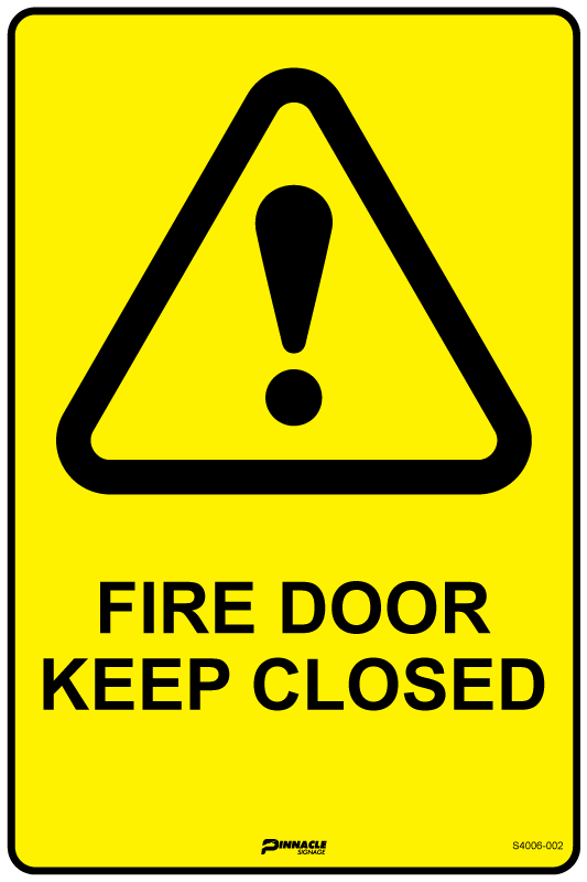Fire Door Keep Closed Sign