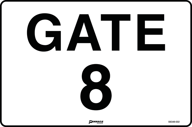 Gate 8 Sign