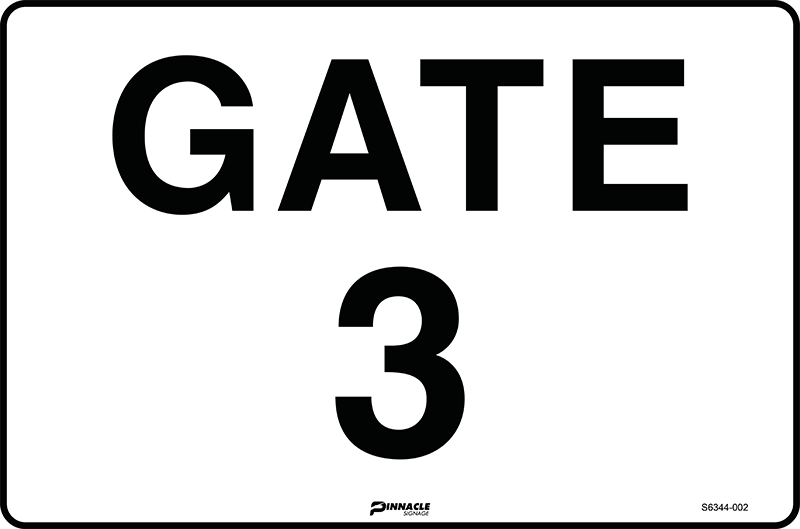 Gate 3 Sign