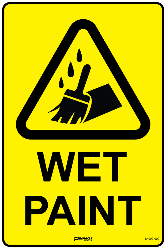 Wet Paint Sign