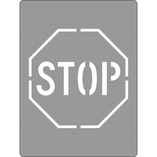 Stencil, Stop Sign