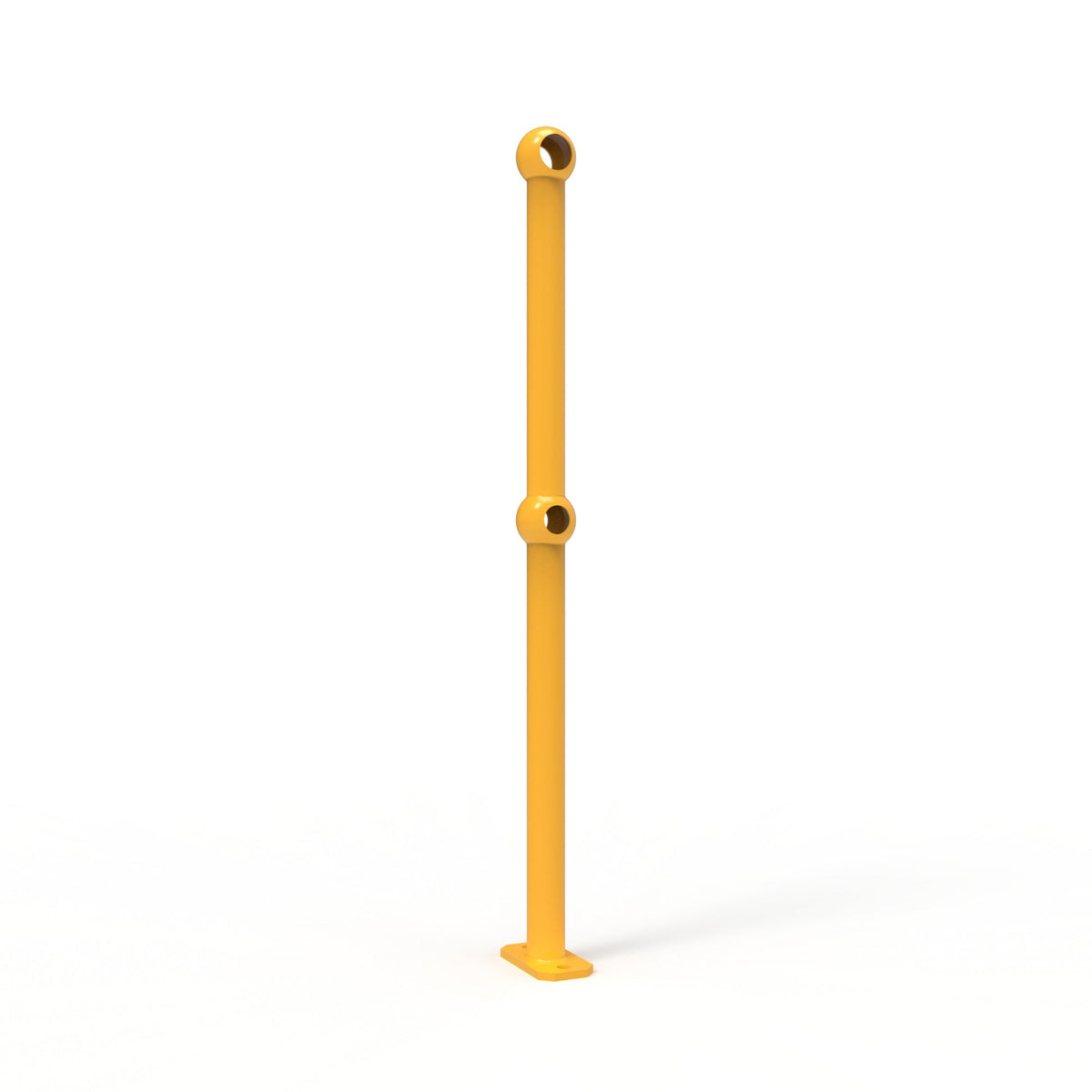Ball Fence Through Post Surface Mounted