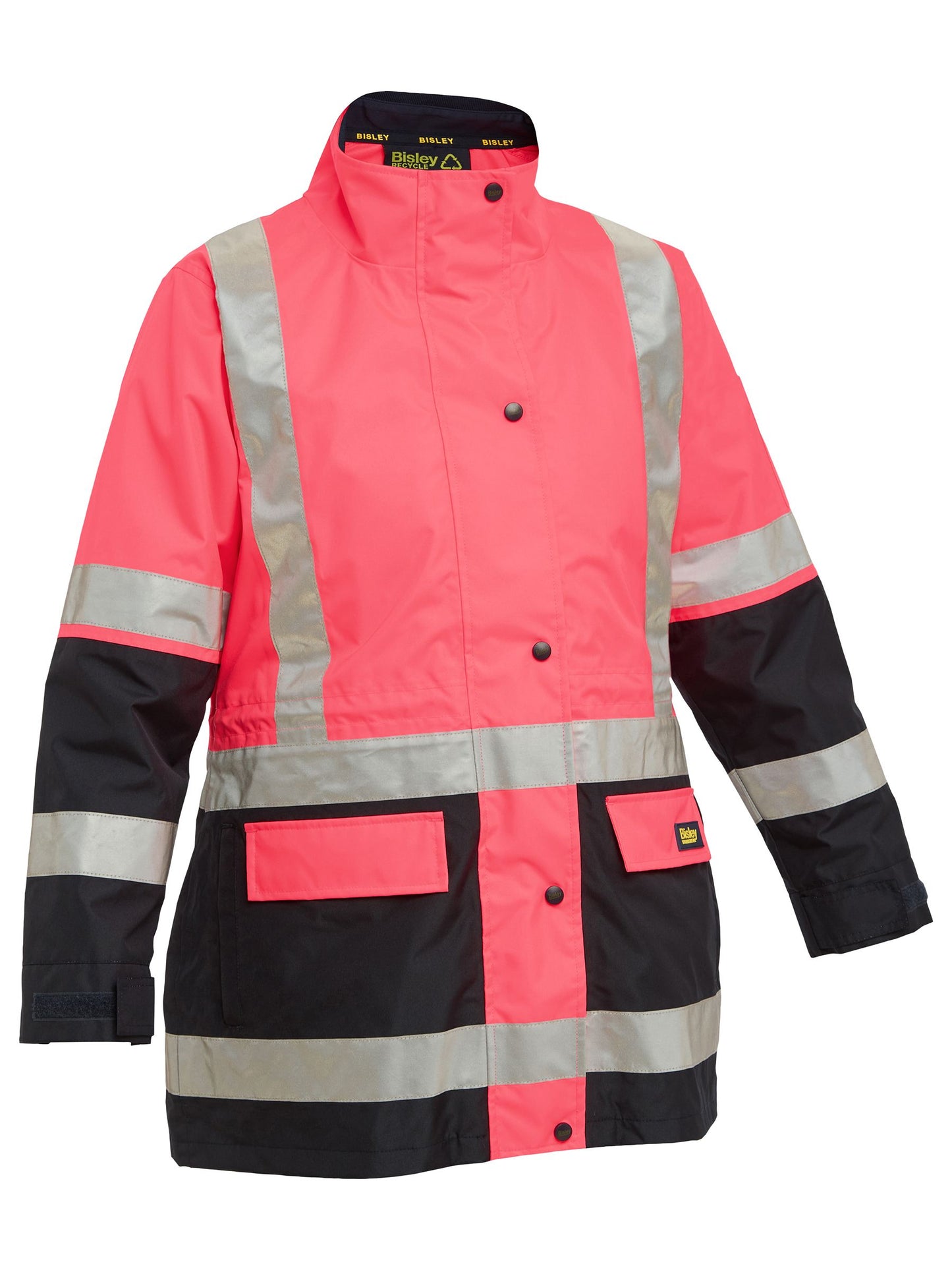 BKL6975 Women's Taped Hi Vis 5 in 1 Rain Jacket