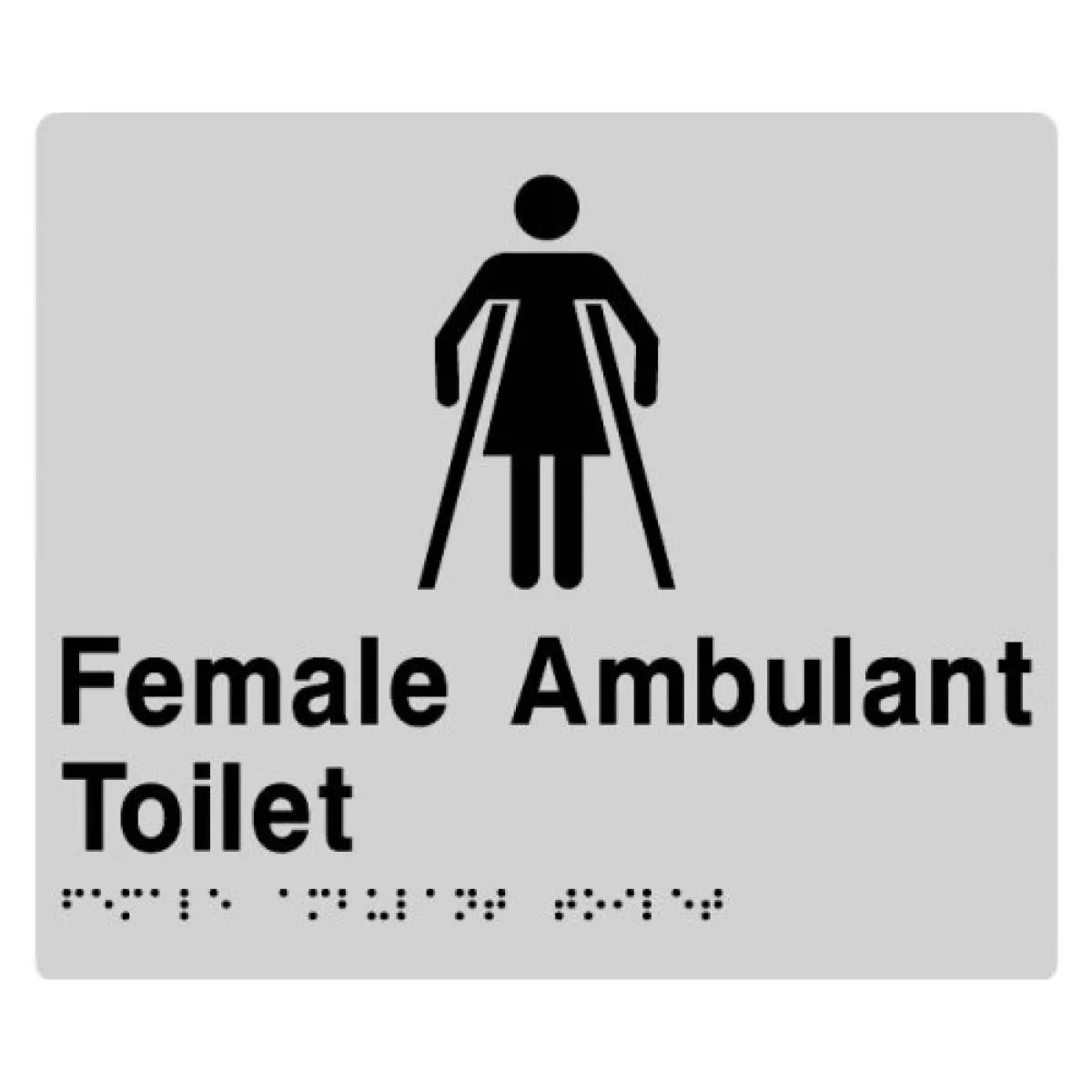 Sign, Female Ambulant Toilet, , Blue/White PVC