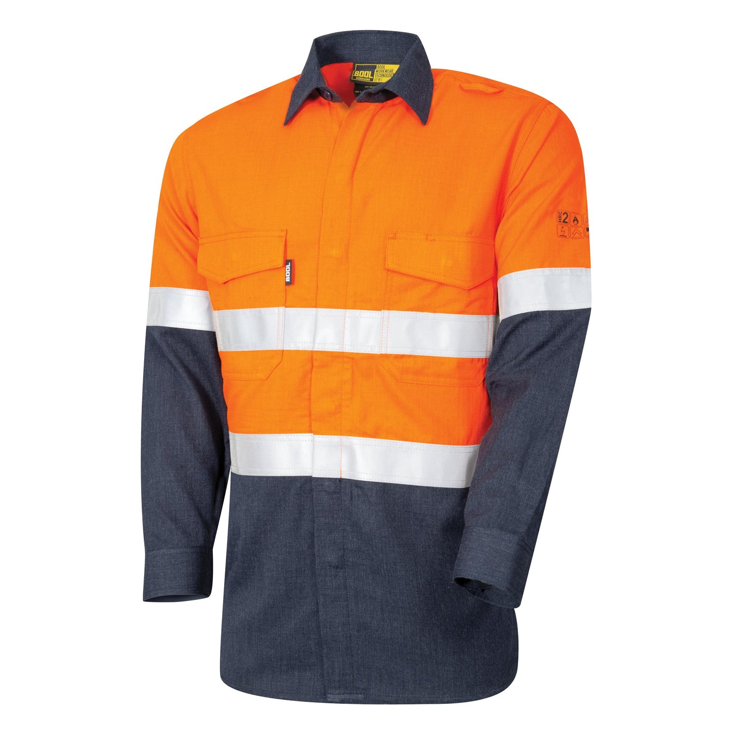 BWW2590T1 Womens Regular Weight PPE 2 L/S Two Tone FR Shirt with LOXY™ FR Reflective Tape