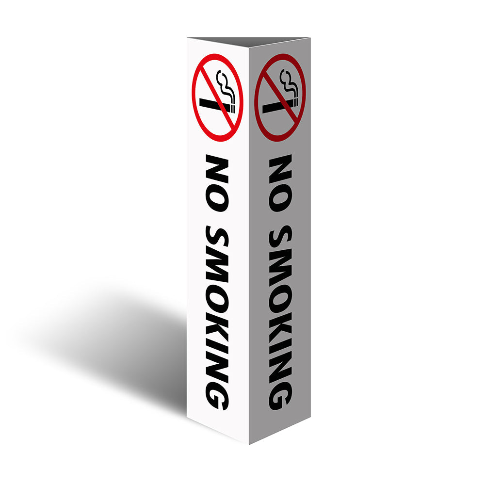 Three Sided Bollard Cover Surround, No Smoking (With Picto)