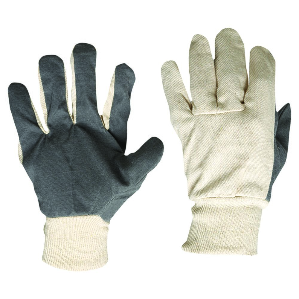 Pro Choice Safety Gear Cotton Drill Vinyl Palm Gloves Large