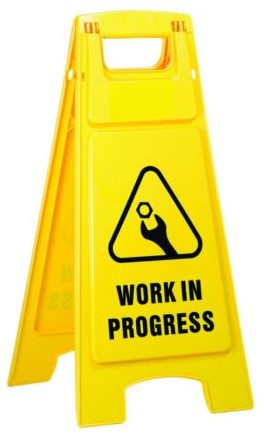 Plastic Sign Stand, , Work In Progress