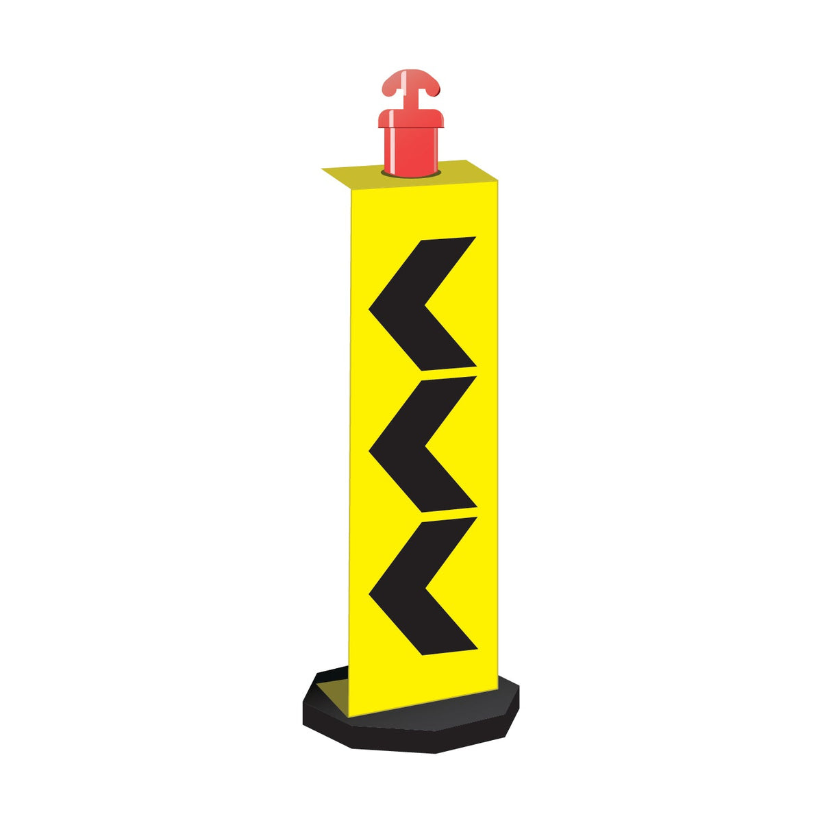 Bollard Sign, Chevron (Left)