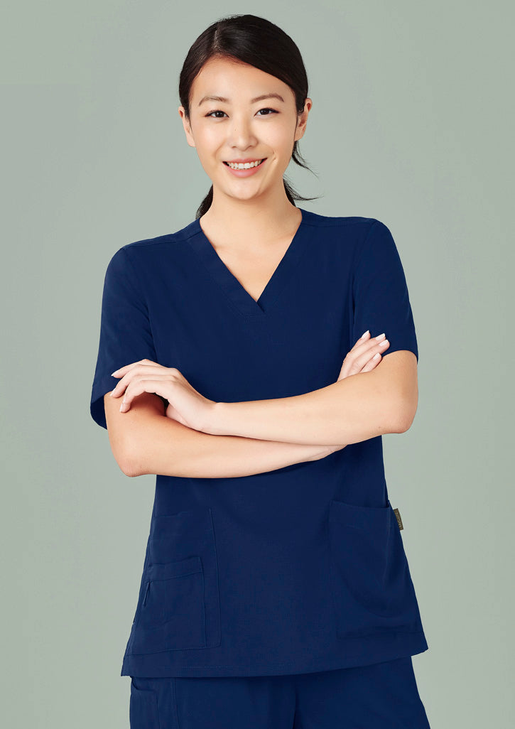 BizCare CST941LS Womens Avery V-Neck Scrub Top