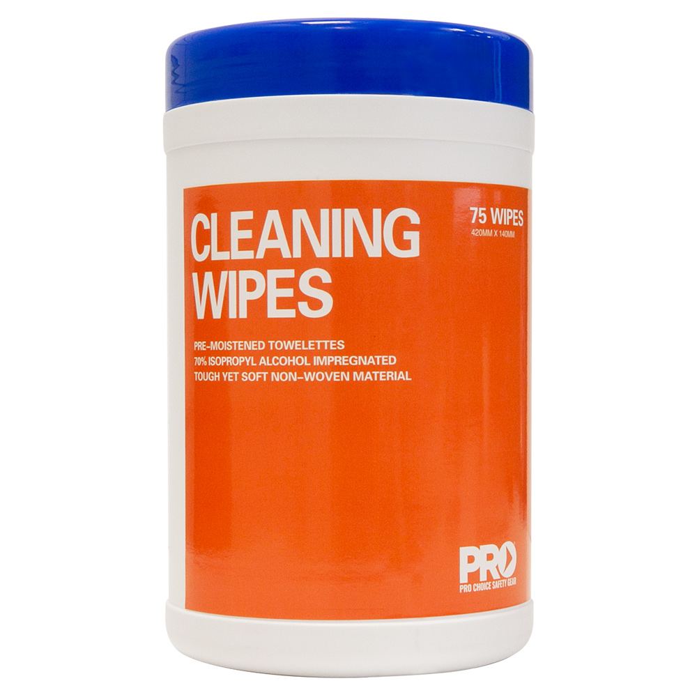 Pro Choice Safety Gear Isopropyl Wipes 75 Wipe Canister