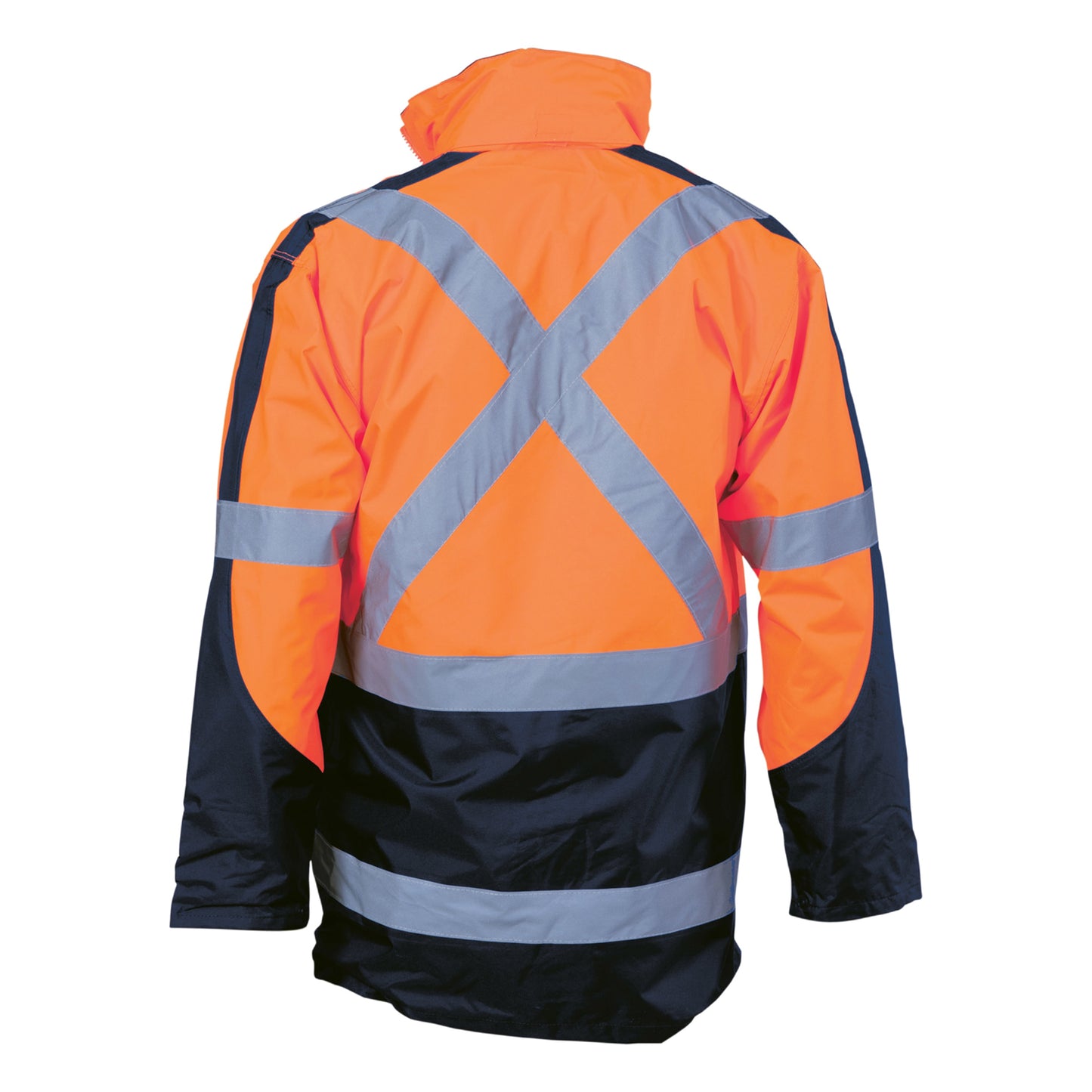 3998 HiVis Cross Back 2 Tone D/N “6 in 1” Contrast Jacket (Outer Jacket and Inner Vest can be sold separately)