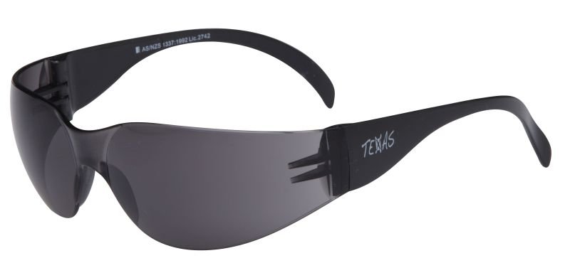 Maxisafe EBR331 TEXAS Safety Glasses with Anti-Fog - Smoke Lens