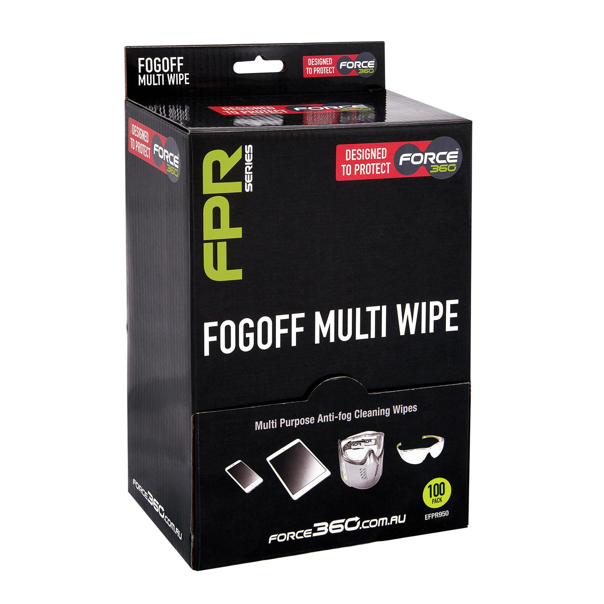 Force360 EFPR950 Force360 FogOff Multi Wipes (100 Wipes Per Box)