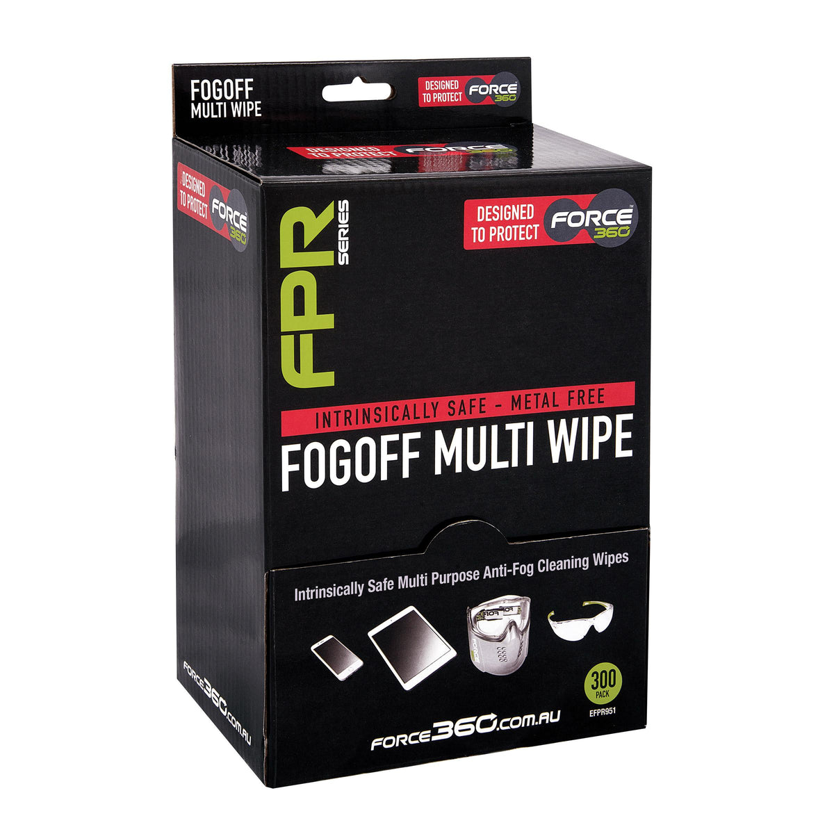 Force360 EFPR951 Force360 FogOff Intrinsically Safe FogOff Multi Wipes (300 Wipes Per Box)