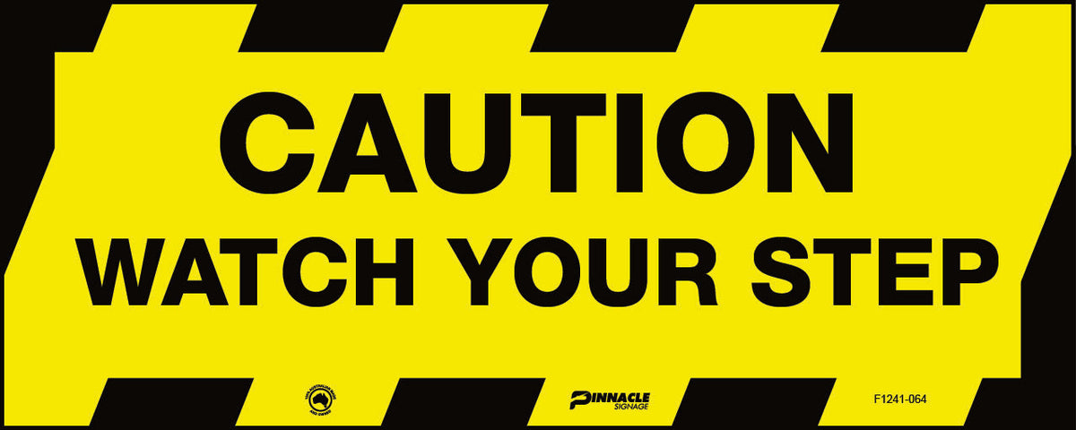 Floor Graphics, , Anti-Slip, Caution Watch Your Step Sign